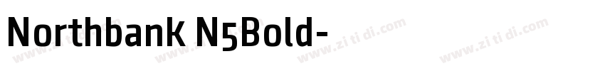 Northbank N5Bold字体转换